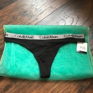 NWT Calvin Klein thong underwear in black